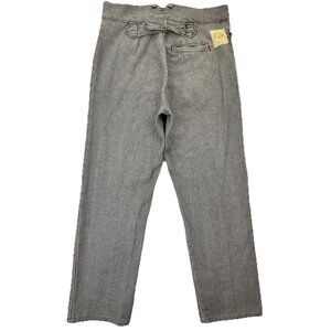 Wah Maker Pants Men’s 33x30 Gray Hickory Stripe Buckle Back Frontier Reenactment